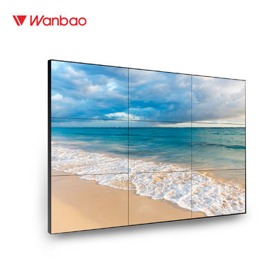 55&quot;はLcdのLEDのバックライトが付いている狭い斜面5.3mmが付いているビデオ ウォール・ディスプレイをしました