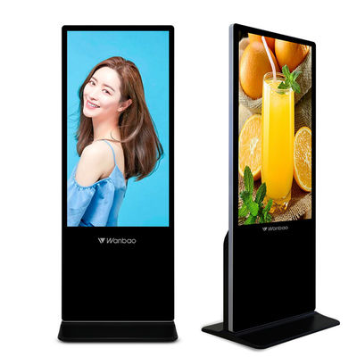 43 50 55 65インチのLCDデジタルの表記の表示を広告する縦のタッチ画面のトーテム