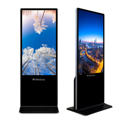 55インチ4k人間の特徴をもつデジタルの表記のトーテムのタッチ画面