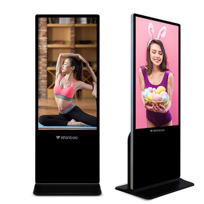 43&quot;人間の特徴をもつ広告にデジタル表記のメディア プレイヤーの床の立つこと
