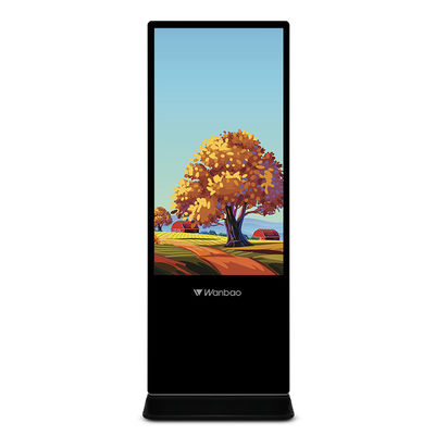 43&quot;人間の特徴をもつ広告にデジタル表記のメディア プレイヤーの床の立つこと