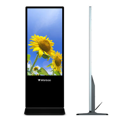 55インチ4k人間の特徴をもつデジタルの表記のトーテムのタッチ画面