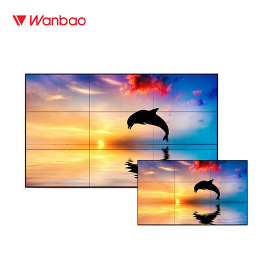 55"はLcdのLEDのバックライトが付いている狭い斜面5.3mmが付いているビデオ ウォール・ディスプレイをしました